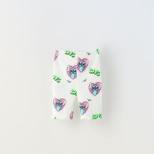 ZARA STITCH LOVE DISNEY BIKE SHORTS